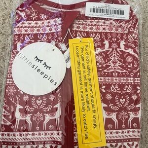 Little Sleepies NIB 12-18M Reindeer Cheer Bamboo Zippy Sleeper